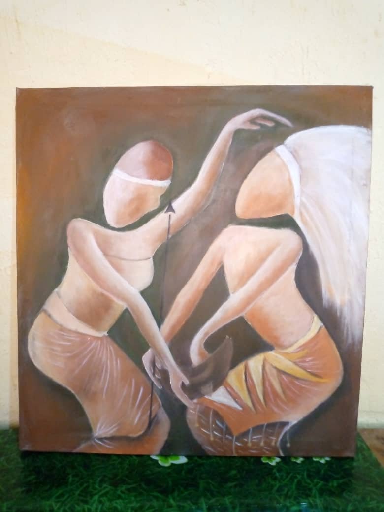 Rwandan cultural artwork design