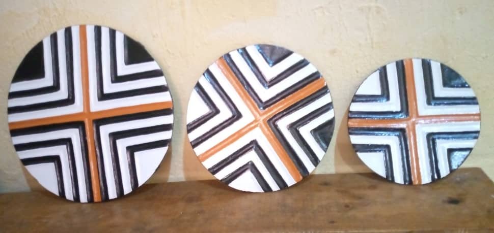 Rwandan cultural artwork design