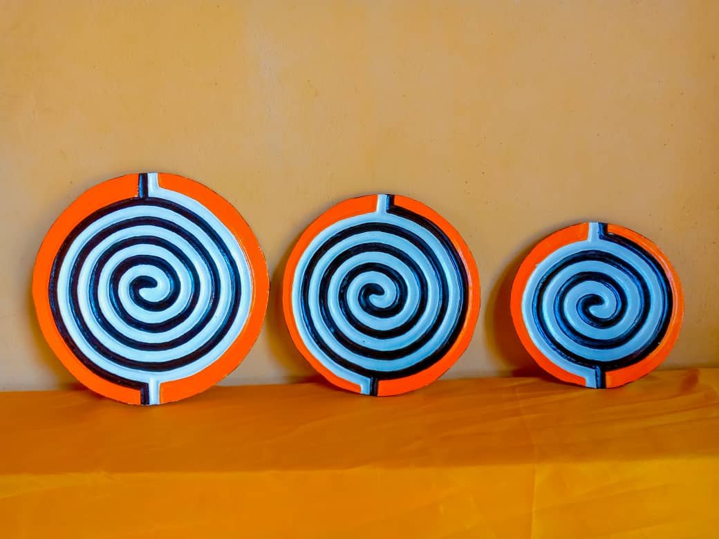 Rwandan cultural artwork design